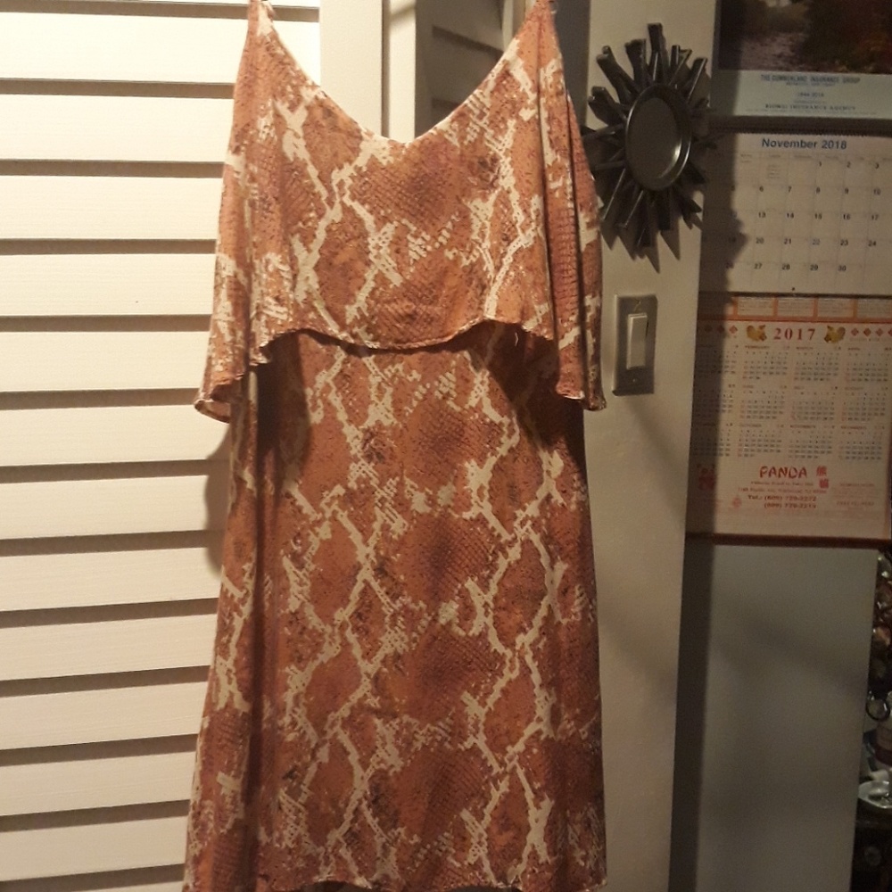 snakeskin pattern cover up or dress